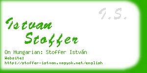 istvan stoffer business card