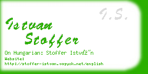 istvan stoffer business card